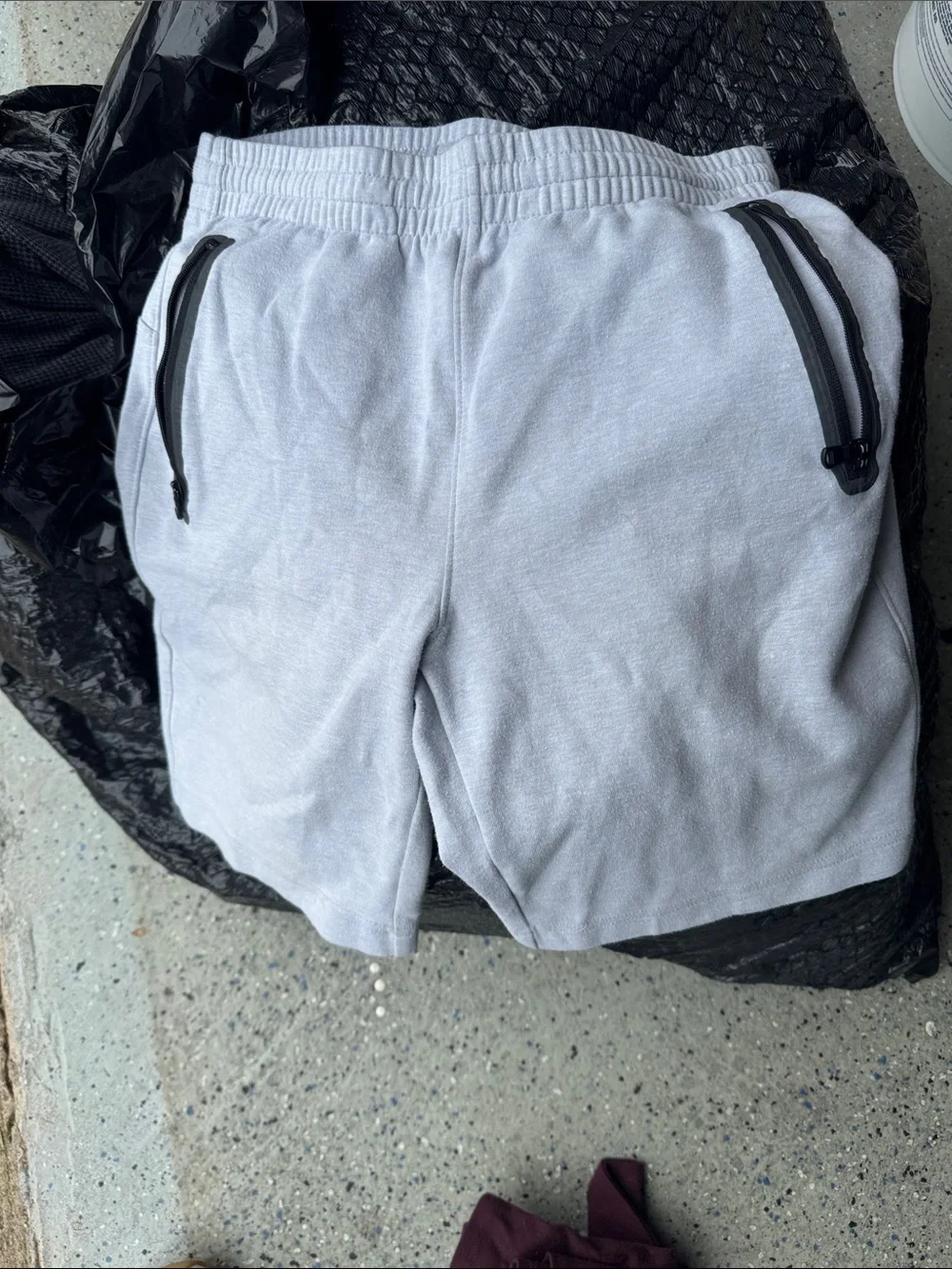 Old Navy Light Gray Kids' Shorts with Zipper Pockets